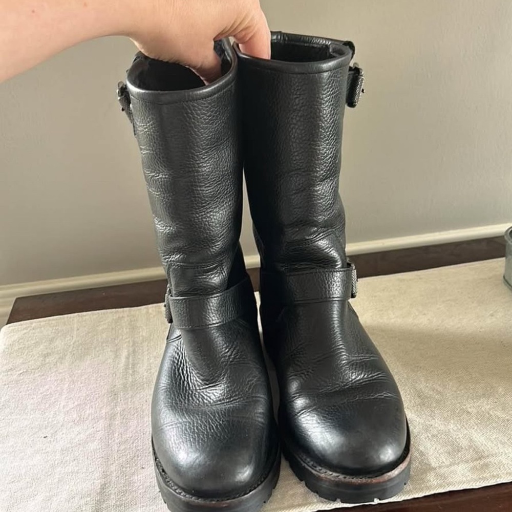 Frye Black Leather Women's Boots - Picture 3 of 6